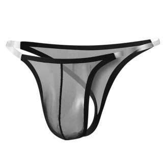 Transparent Strap Mesh G-string